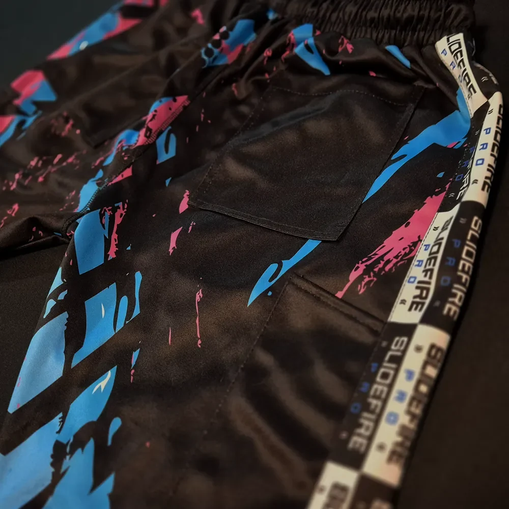 Rear view and artwork on SlideFirePro custom pants