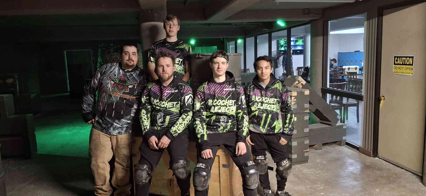 Ricochet Rejects players in matching team kit at their venue