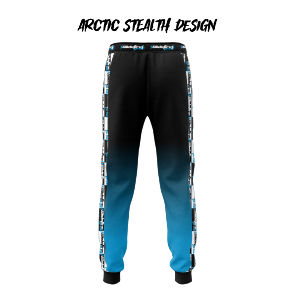 Premium custom Speedsoft pants for Speedsoft and Airsoft, featuring fully customizable artwork, player name and number, chest padding, soft padded shoulders, softshell forearms, breathable mesh side and rear panels, and anti-slide thumbholes – designed for durability, agility, and protection in high-speed gameplay.