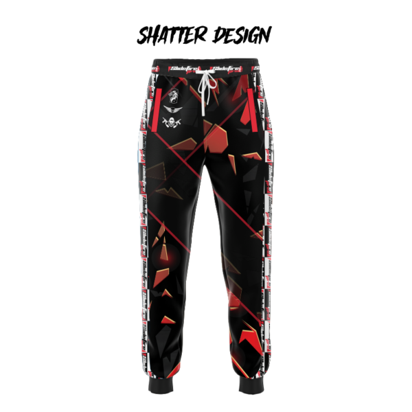 Premium custom Speedsoft pants for Speedsoft and Airsoft, featuring fully customizable artwork, player name and number, chest padding, soft padded shoulders, softshell forearms, breathable mesh side and rear panels, and anti-slide thumbholes – designed for durability, agility, and protection in high-speed gameplay.