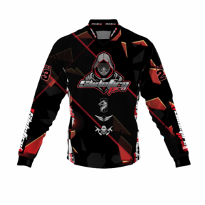 Custom Sublimated Speedsoft Jersey, Premium custom Speedsoft pants for Speedsoft and Airsoft, featuring fully customizable artwork, player name and number, chest padding, soft padded shoulders, softshell forearms, breathable mesh side and rear panels, and anti-slide thumbholes – designed for durability, agility, and protection in high-speed gameplay.