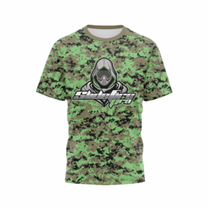 Custom Sublimated Green Camo Speedsoft Jersey